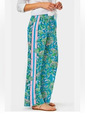 Lilly Pulitzer Bal Harbour Palazzo Pants in Cumulus Blue